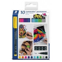 ESTUCHE 10 UDS LUMOCOLOR PERMANENT 318 STAEDTLER 318 C10 (Espera 4 dias) en Huesoi